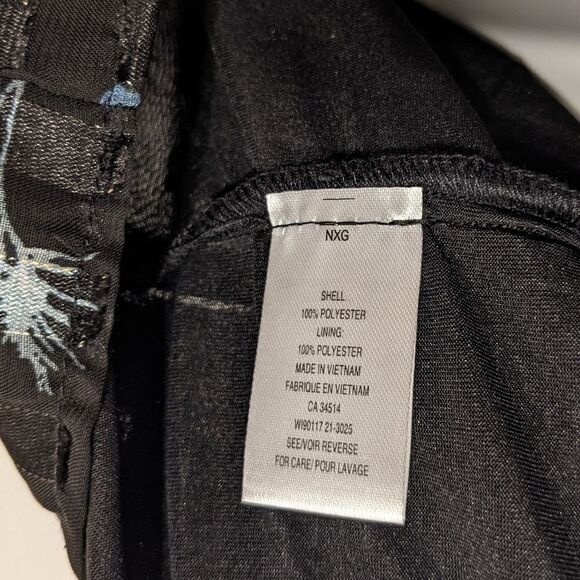 Nwt BLOUSOLIGY Black Floral Blouse With Puff Sleeves Size Small @Z - Picture 4 of 13